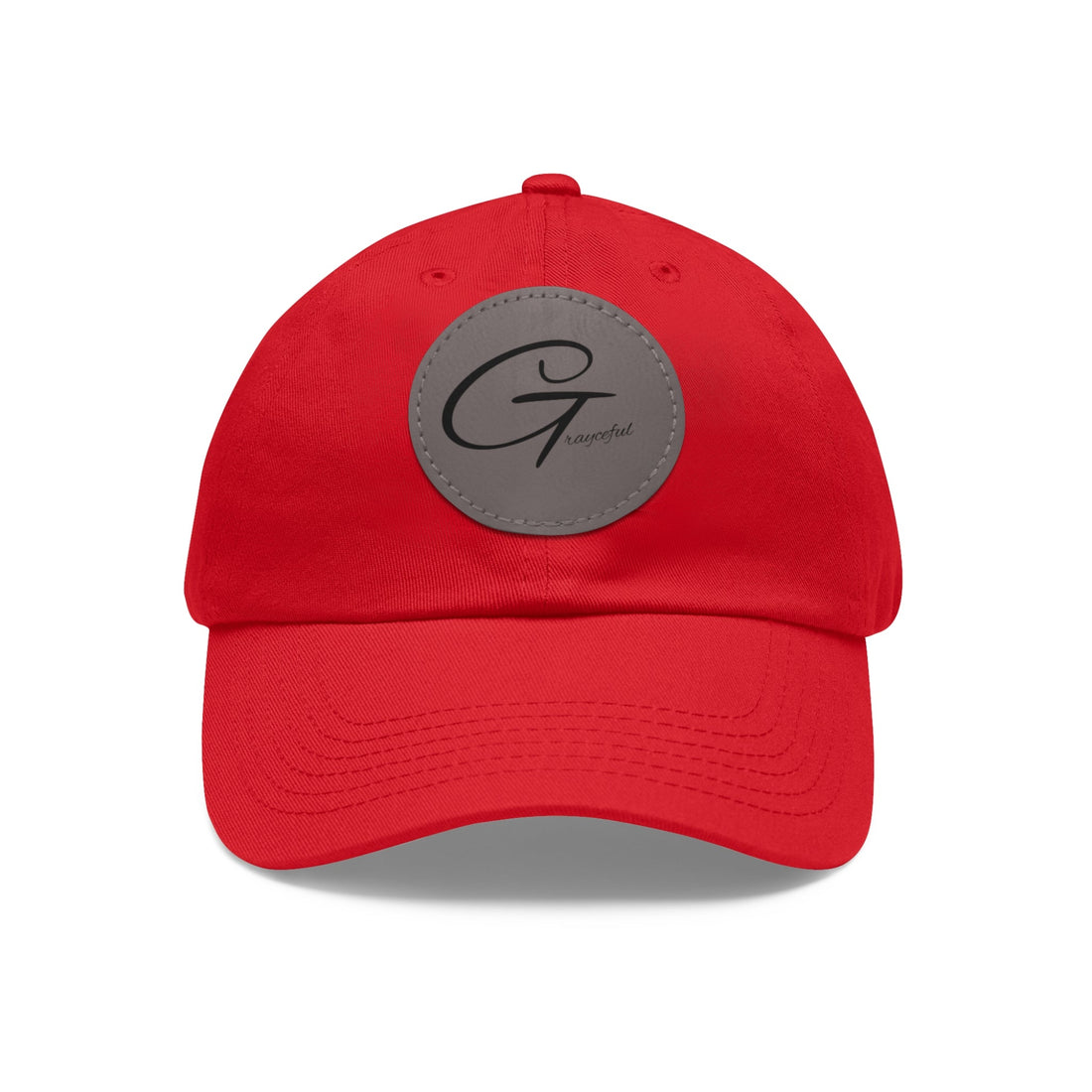 Unstructured Cotton Baseball Cap with Minimalist Leather Patch