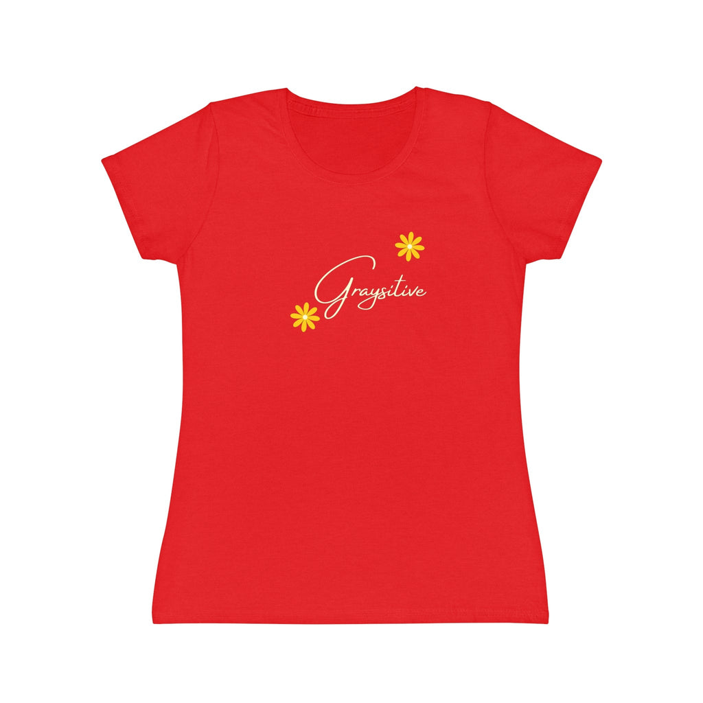 Women's Floral Graphic T-Shirt in Black, Pink, and Gray