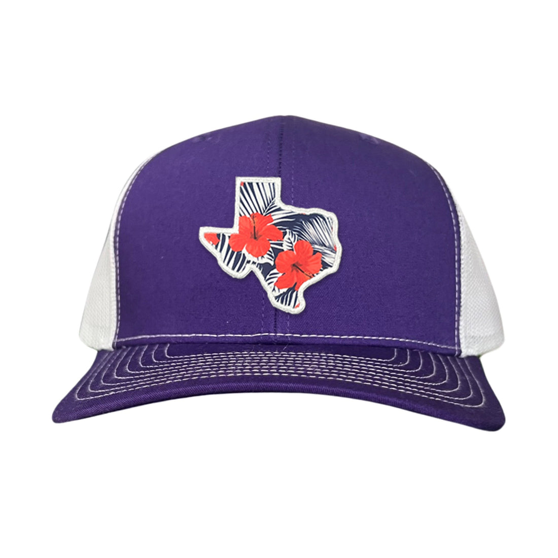 Texas Floral Print Unisex Hat - Casual Polyester Sporty Cap