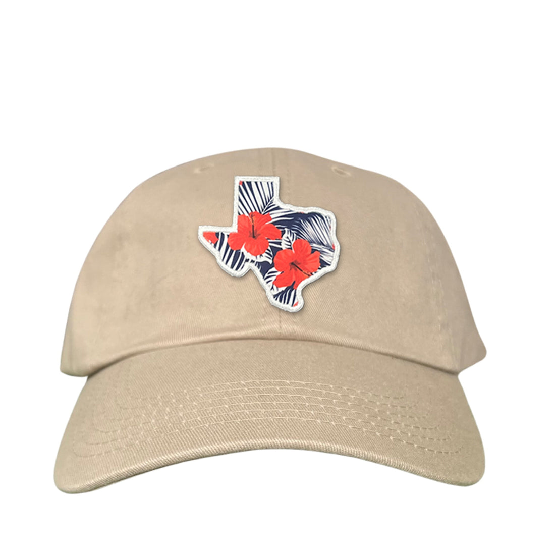 Texas Floral Print Unisex Hat - Casual Polyester Sporty Cap