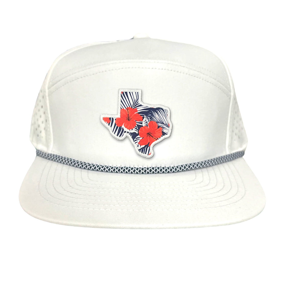 Texas Floral Print Unisex Hat - Casual Polyester Sporty Cap