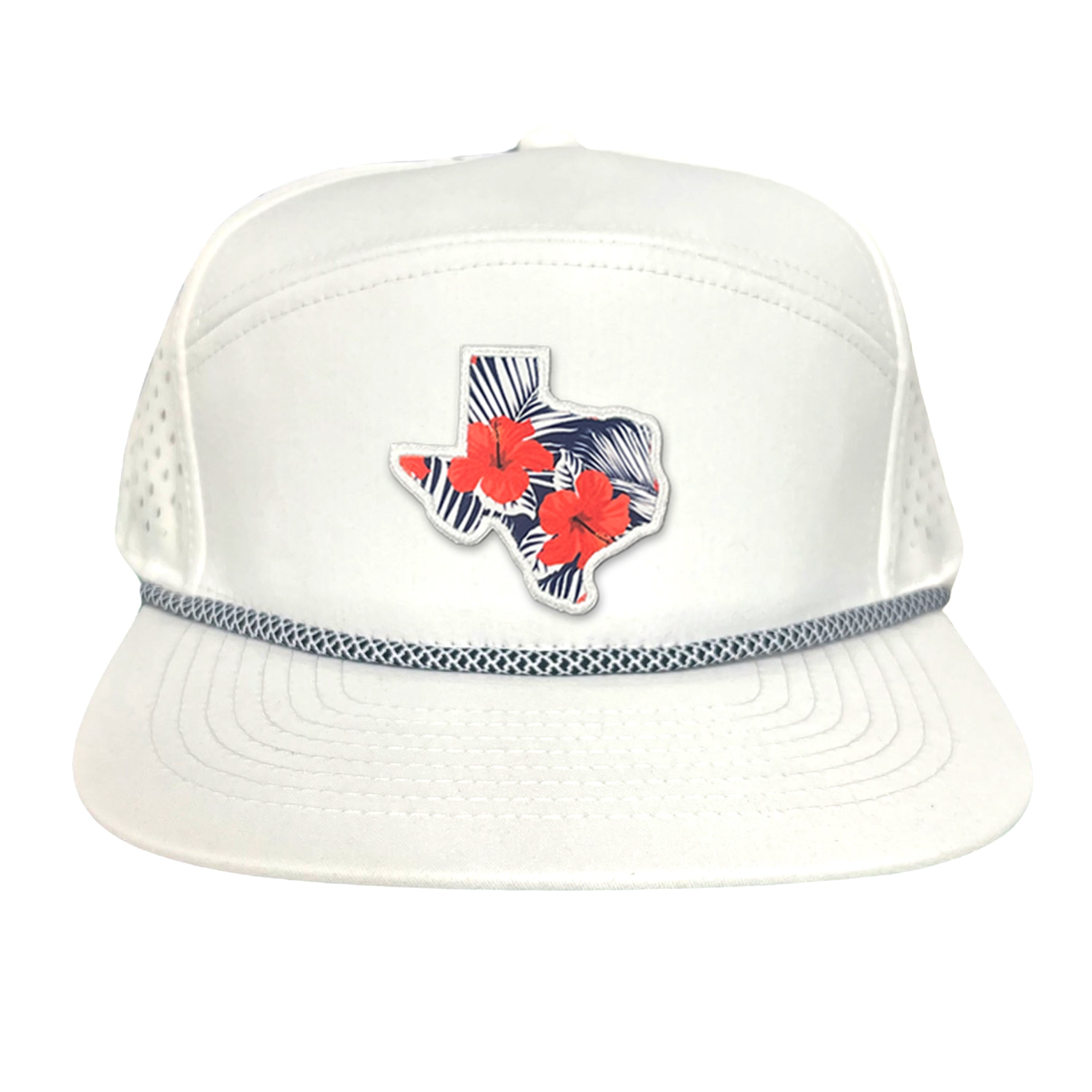 Texas Floral Print Unisex Hat - Casual Polyester Sporty Cap