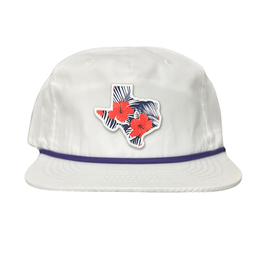 Texas Floral Print Unisex Hat - Casual Polyester Sporty Cap