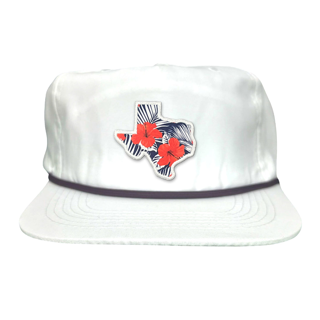 Texas Floral Print Unisex Hat - Casual Polyester Sporty Cap