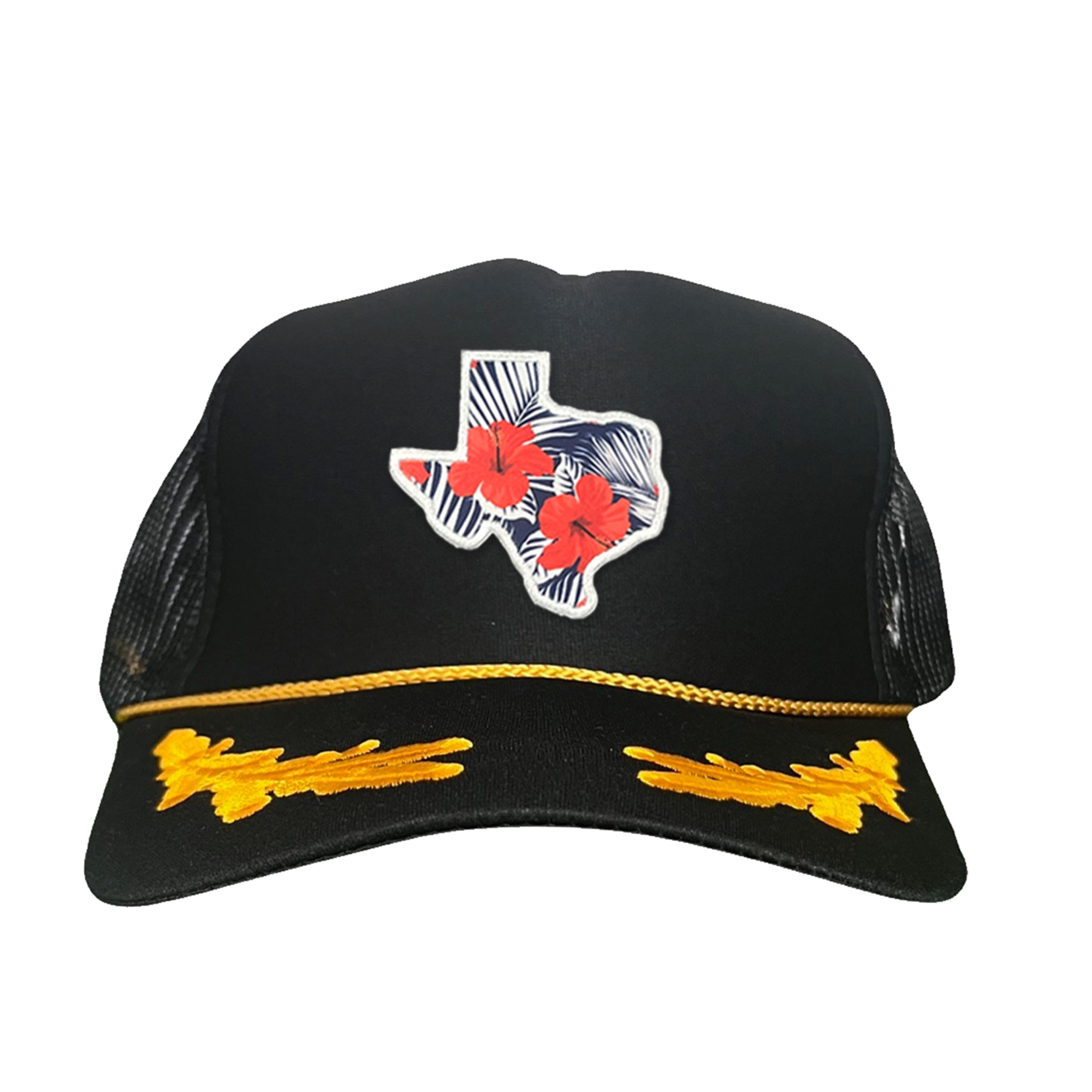 Texas Floral Print Unisex Hat - Casual Polyester Sporty Cap