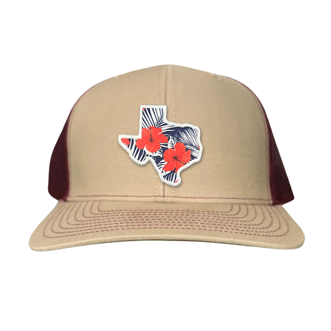 Texas Floral Print Unisex Hat - Casual Polyester Sporty Cap