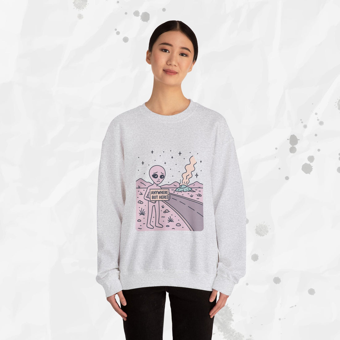 Anywhere But Here - Crewneck Sweatshirt