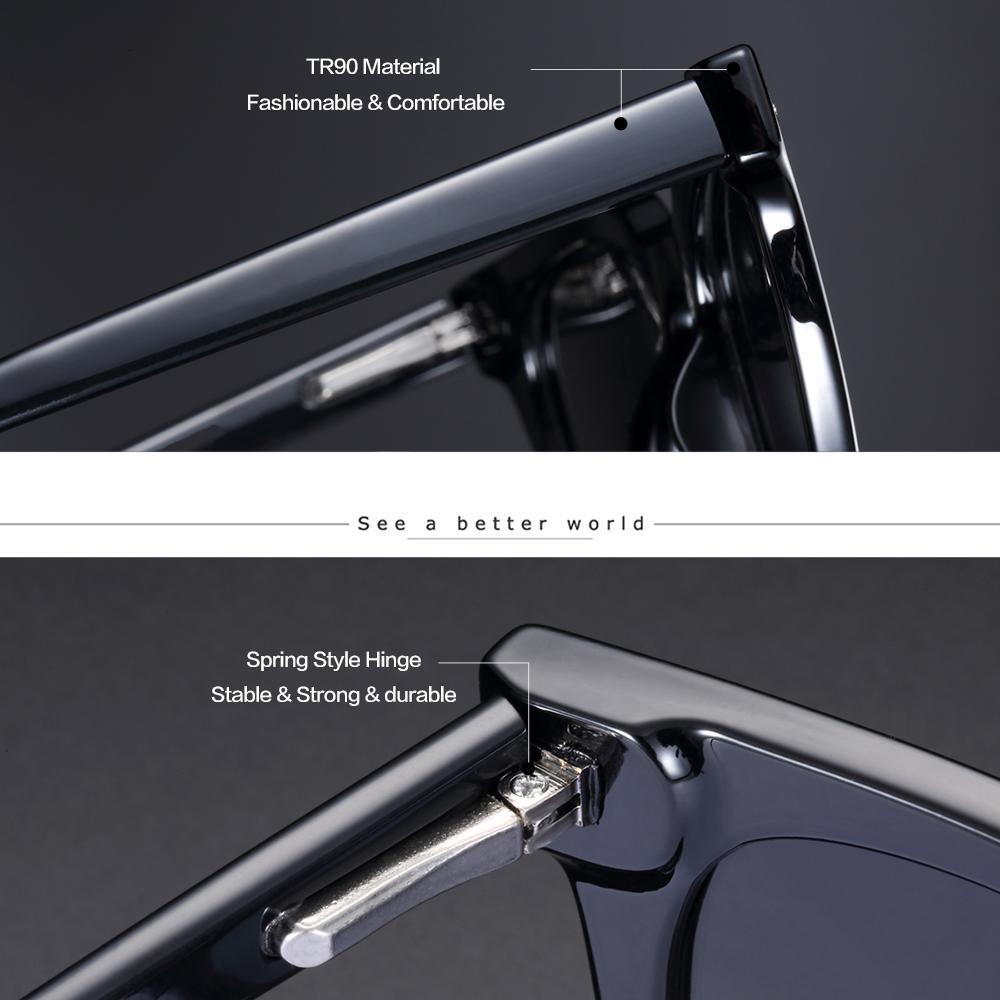 Women's Polarized Square Sunglasses UV400 Modern Minimalist