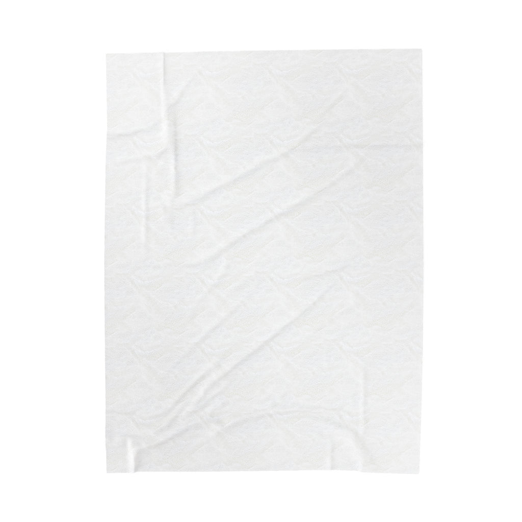 Velveteen Plush Throw Blanket - Minimalist Modern Neutral Decor