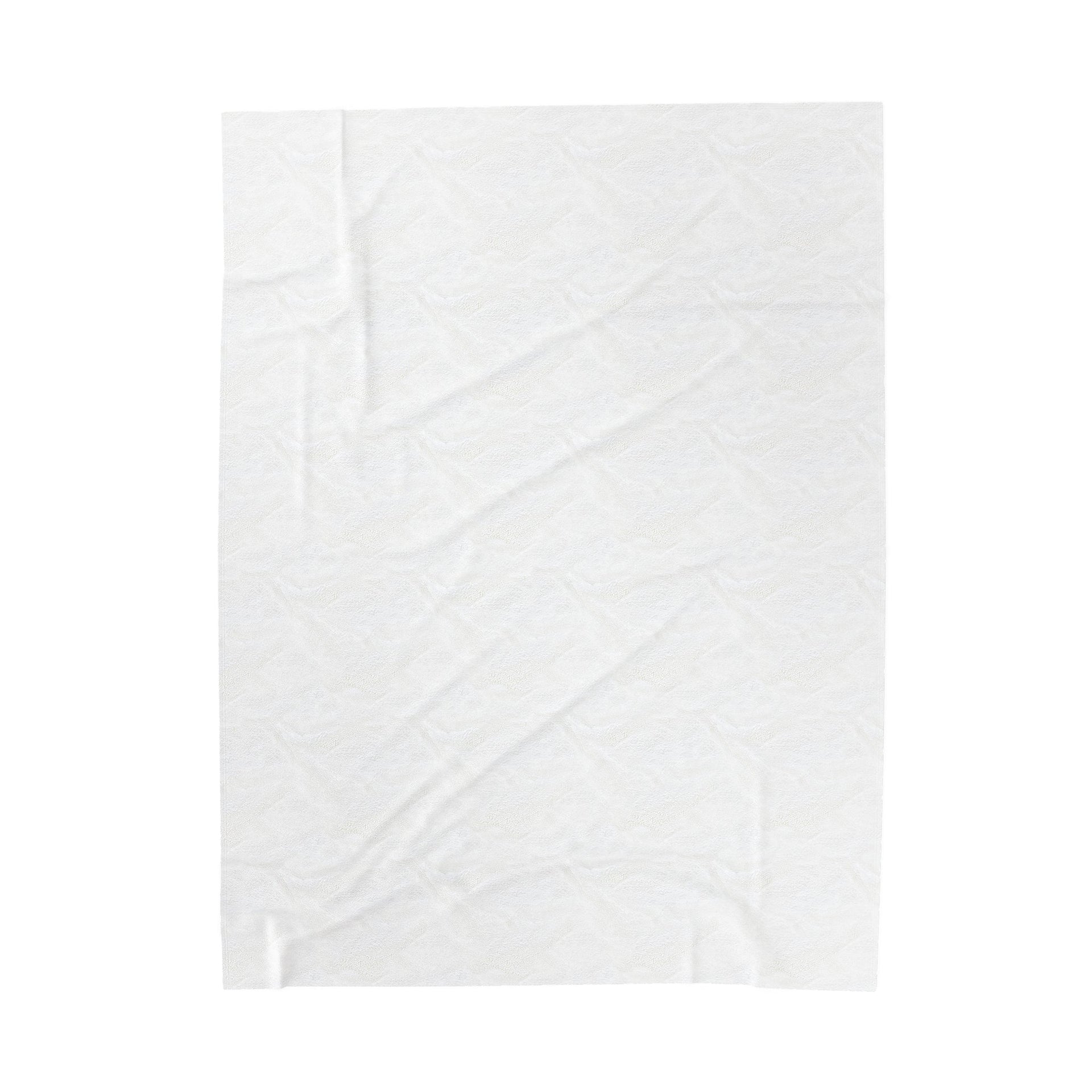 Velveteen Plush Throw Blanket - Minimalist Modern Neutral Decor
