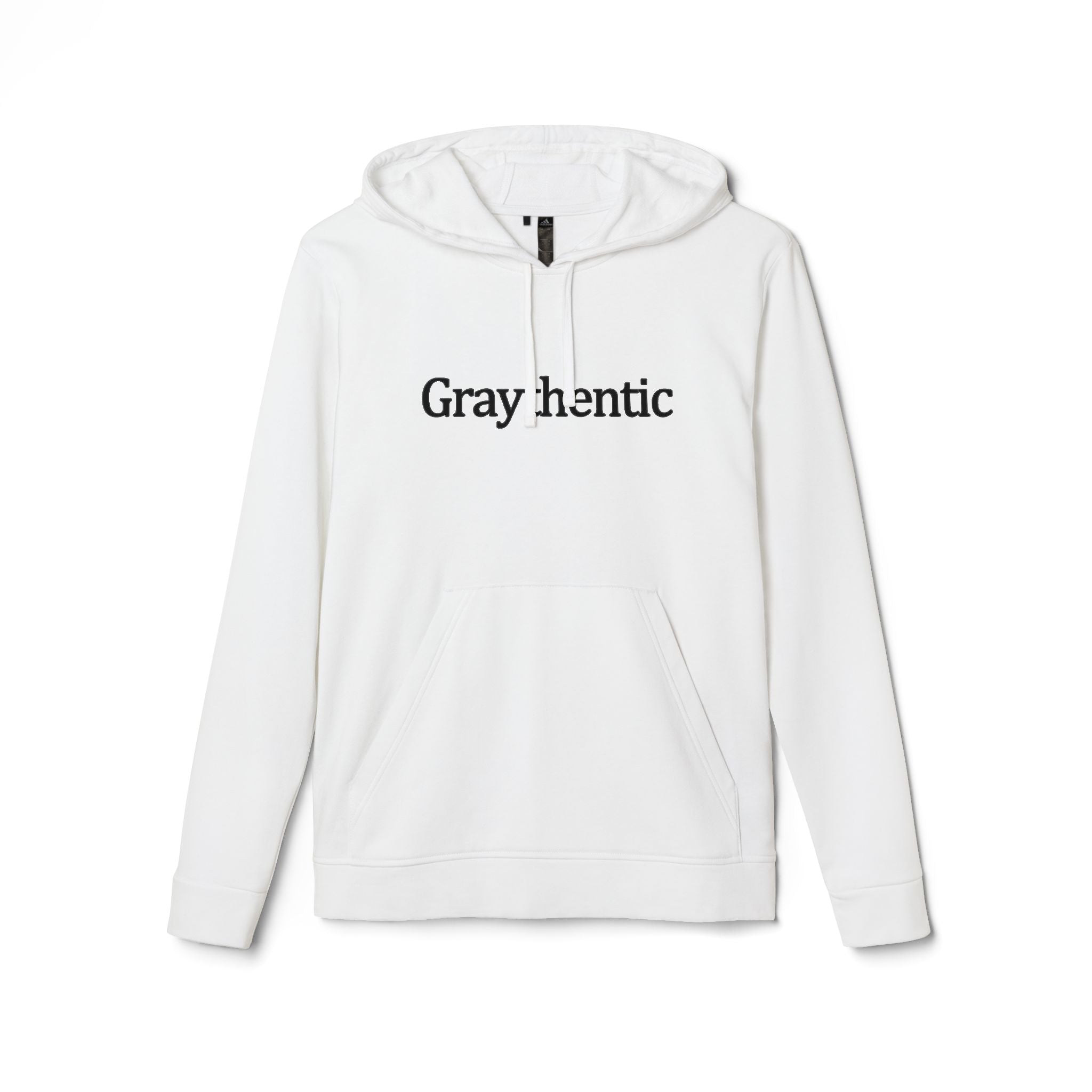 Unisex Fleece Pullover Hoodie in Red, Dark-Gray and White