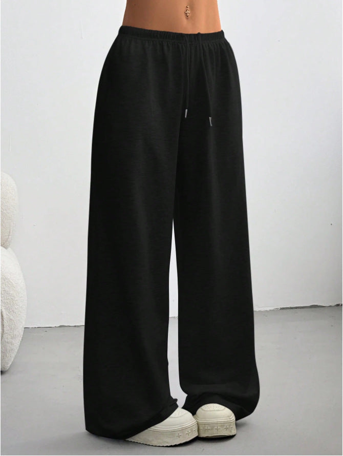 Straight-Leg Drawstring Sweatpants with Elastic Waist - Image 8