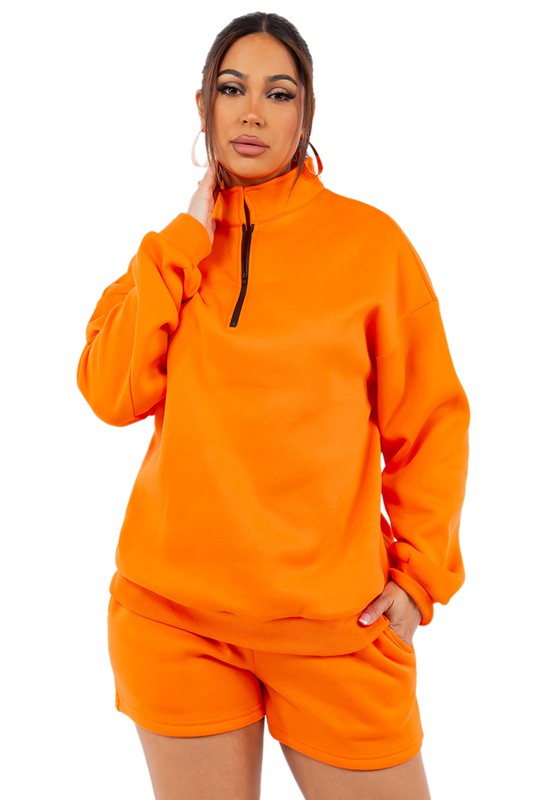 Women's Matching Sweatshirt and Short Set