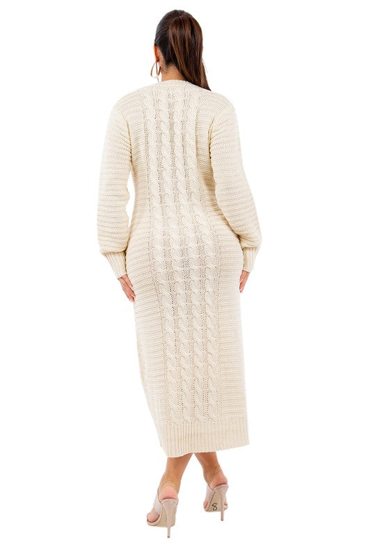 Women's Long Sleeve Maxi Sweater Dress for Cozy Fall Style