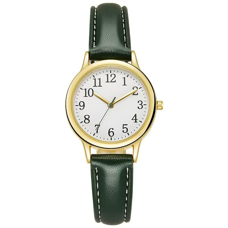 Simple Digital Fashion Alloy Quartz Watch for Women Casual Style
