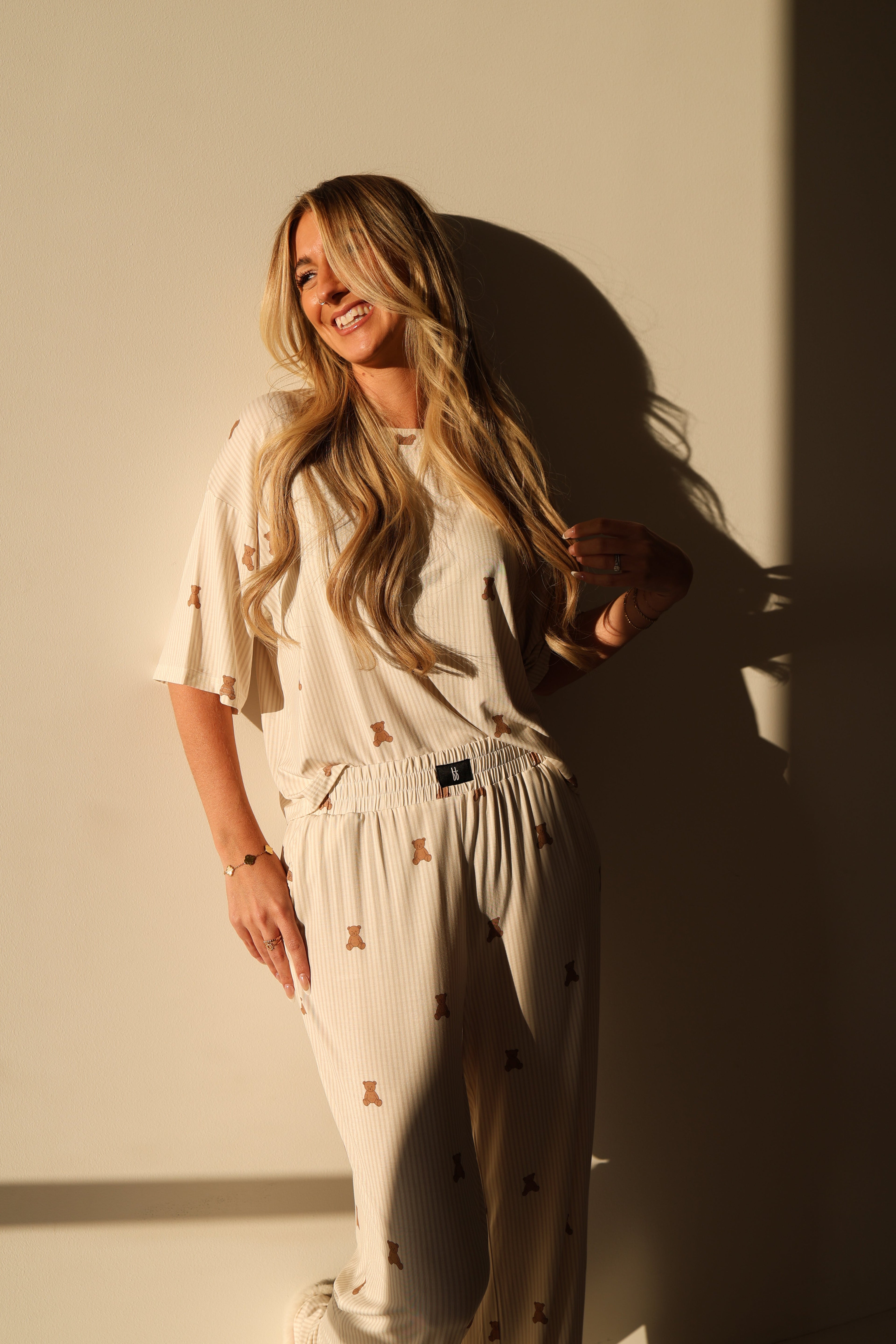 Women's Boxy Tee Lounge Set | Teddy