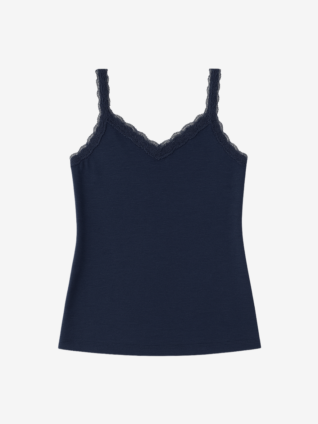 Ginger Lace Trim Cami with Moisture-Wicking Fabric