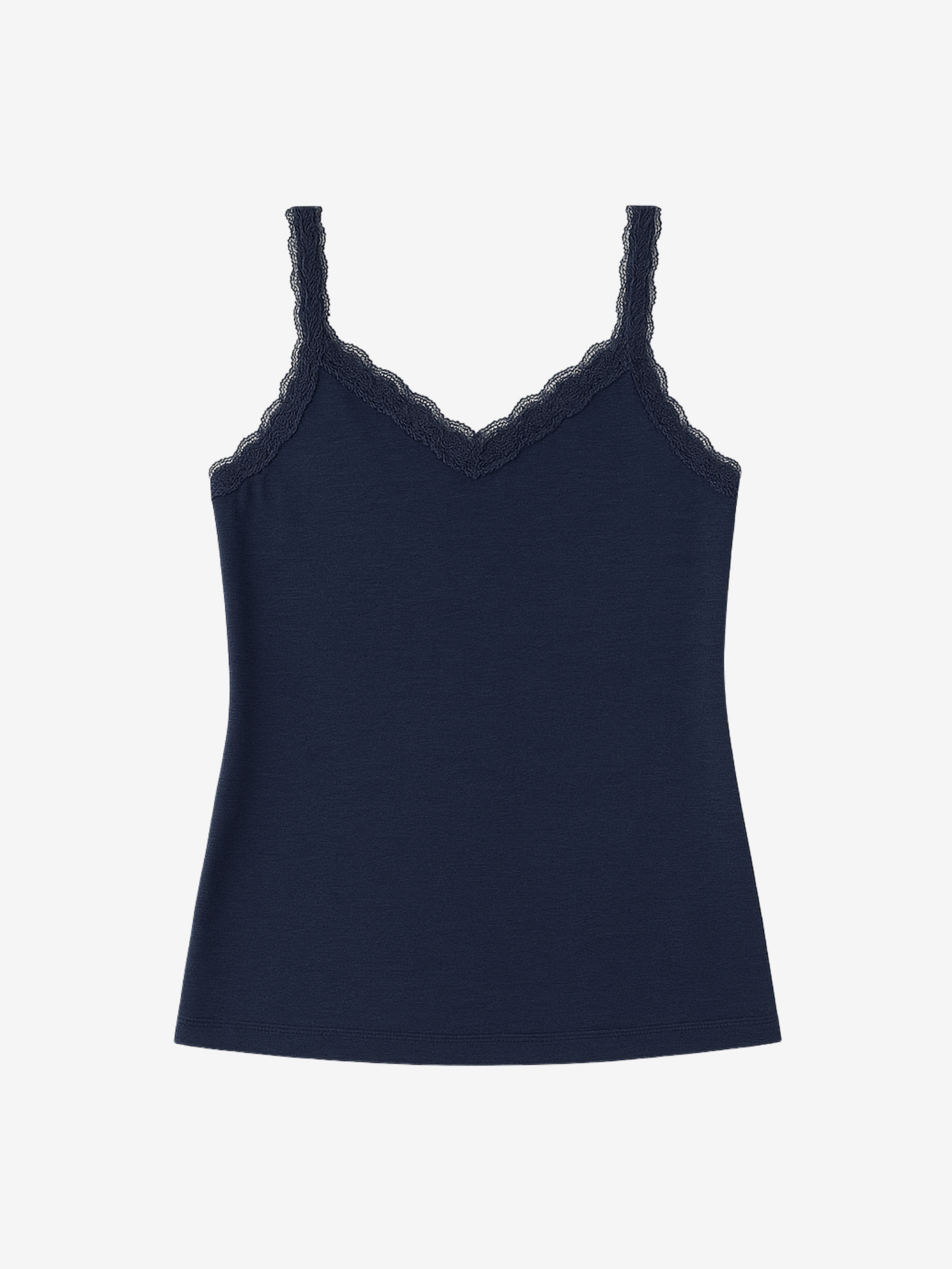 Ginger Lace Trim Cami with Moisture-Wicking Fabric