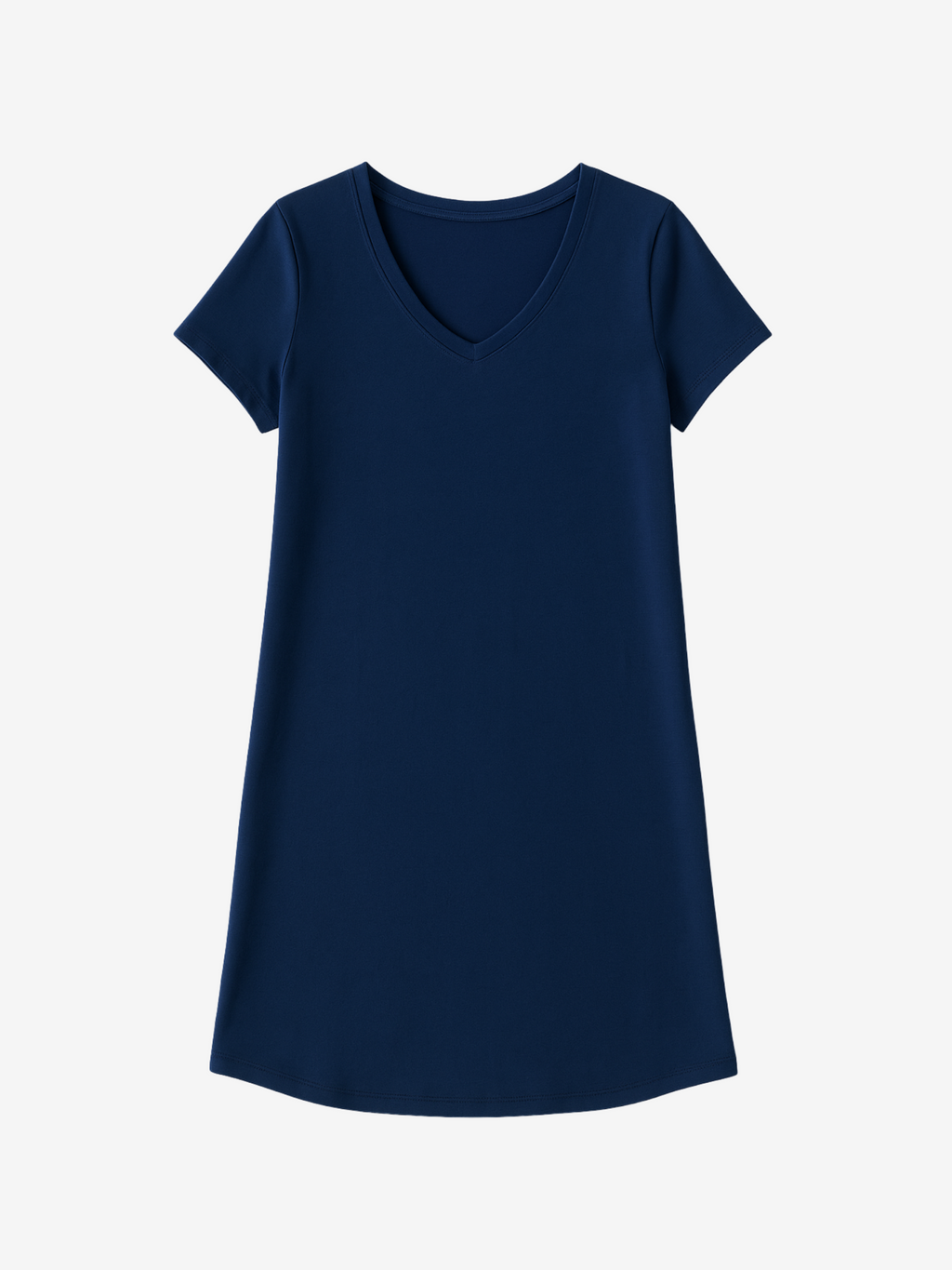 Eva V-Neck Sleepshirt in Black for Comfort and Night Sweat Relief