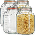 Wide Mouth Glass Jars with Airtight Lids