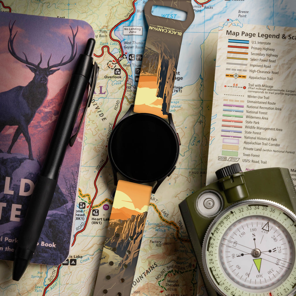 National Parks Black Canyon HD  Watchband for Samsung, Garmin, Fossil, and More