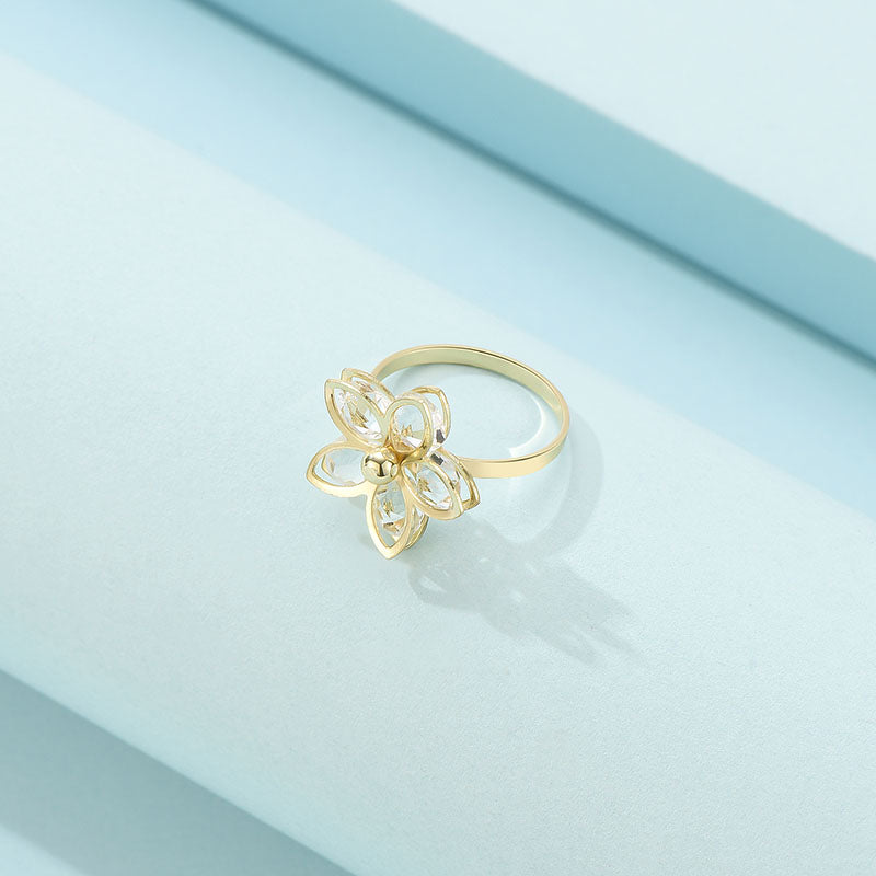 Fashion New Ladies Copper Ring Geometric Copper Ring