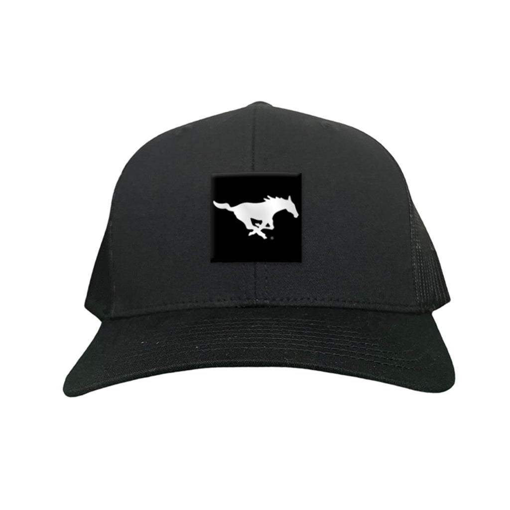 Black Label Pony Logo Hat - Mesh Trucker, Snapback, & Dad Hat