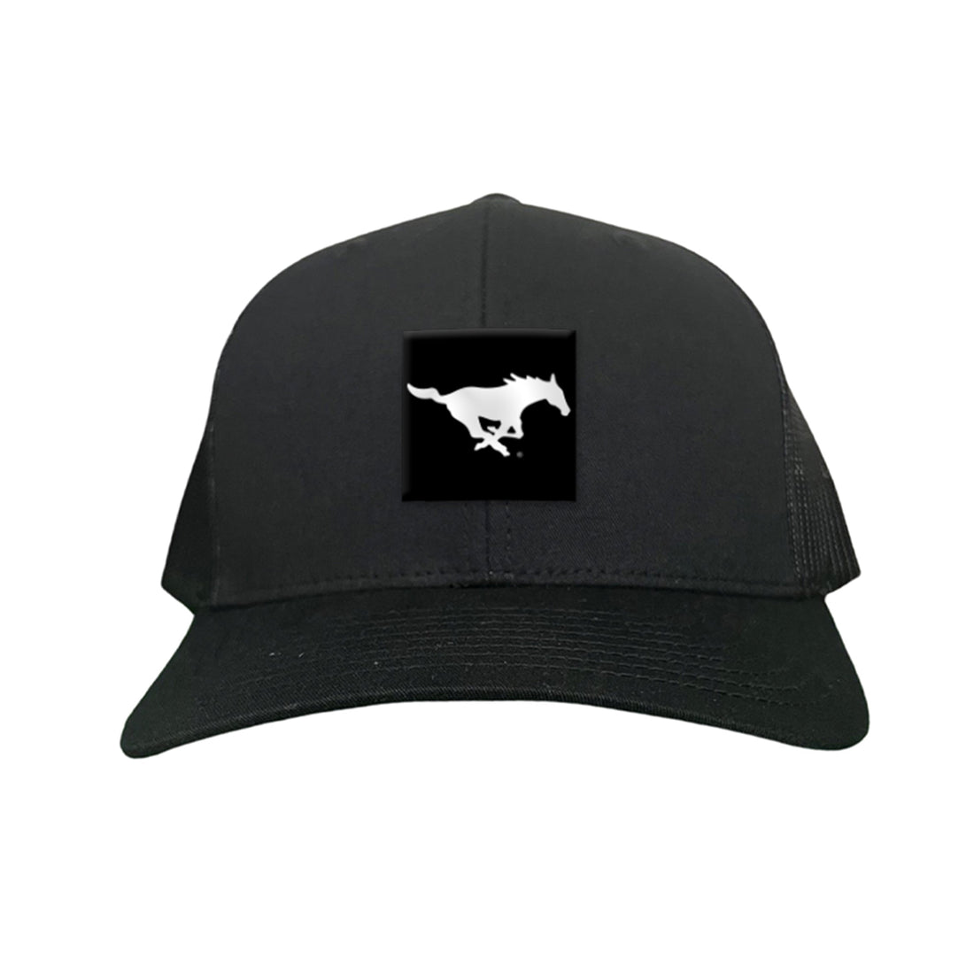 Black Label Pony Logo Hat - Mesh Trucker, Snapback, & Dad Hat