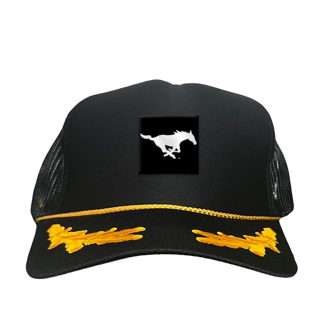 Black Label Pony Logo Hat - Mesh Trucker, Snapback, & Dad Hat