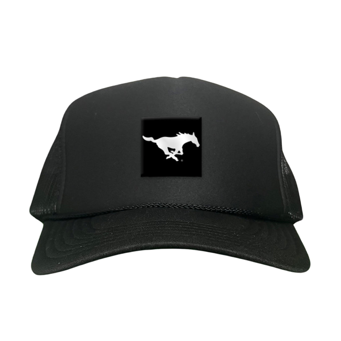 Black Label Pony Logo Hat - Mesh Trucker, Snapback, & Dad Hat