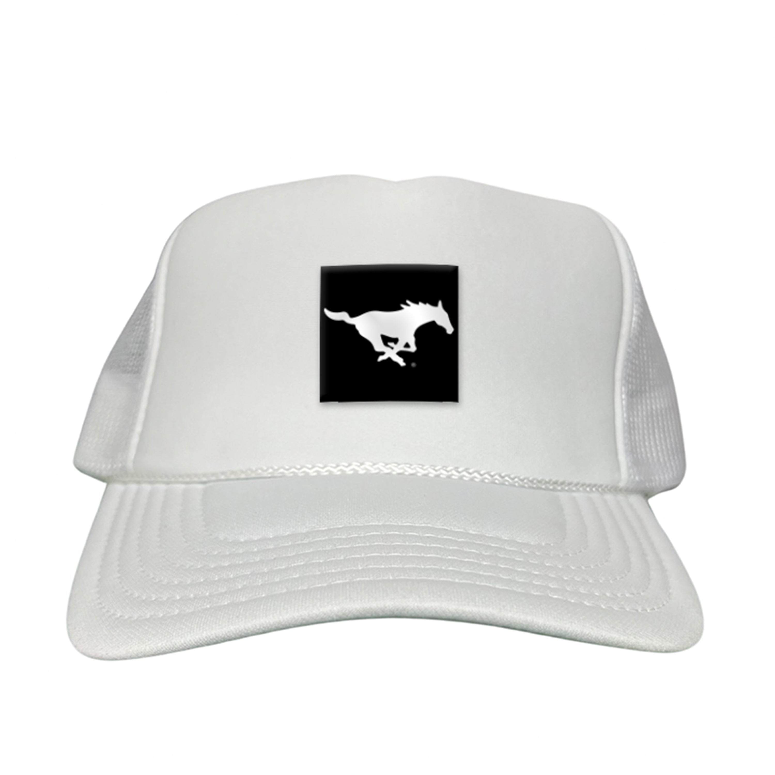 Black Label Pony Logo Hat - Mesh Trucker, Snapback, & Dad Hat