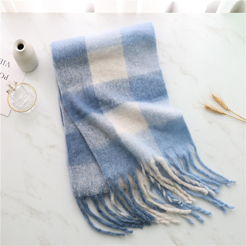 Thickened Imitation Cashmere Plaid Scarf - Warm & Stylish - Image 6