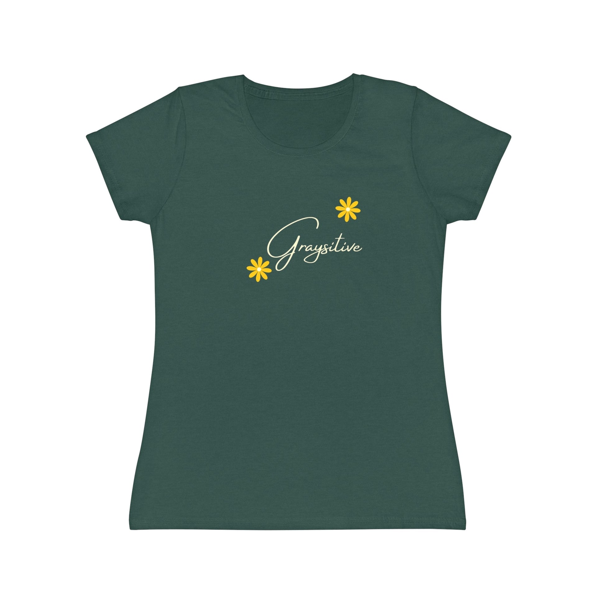 Women's Floral Graphic T-Shirt in Black, Pink, and Gray
