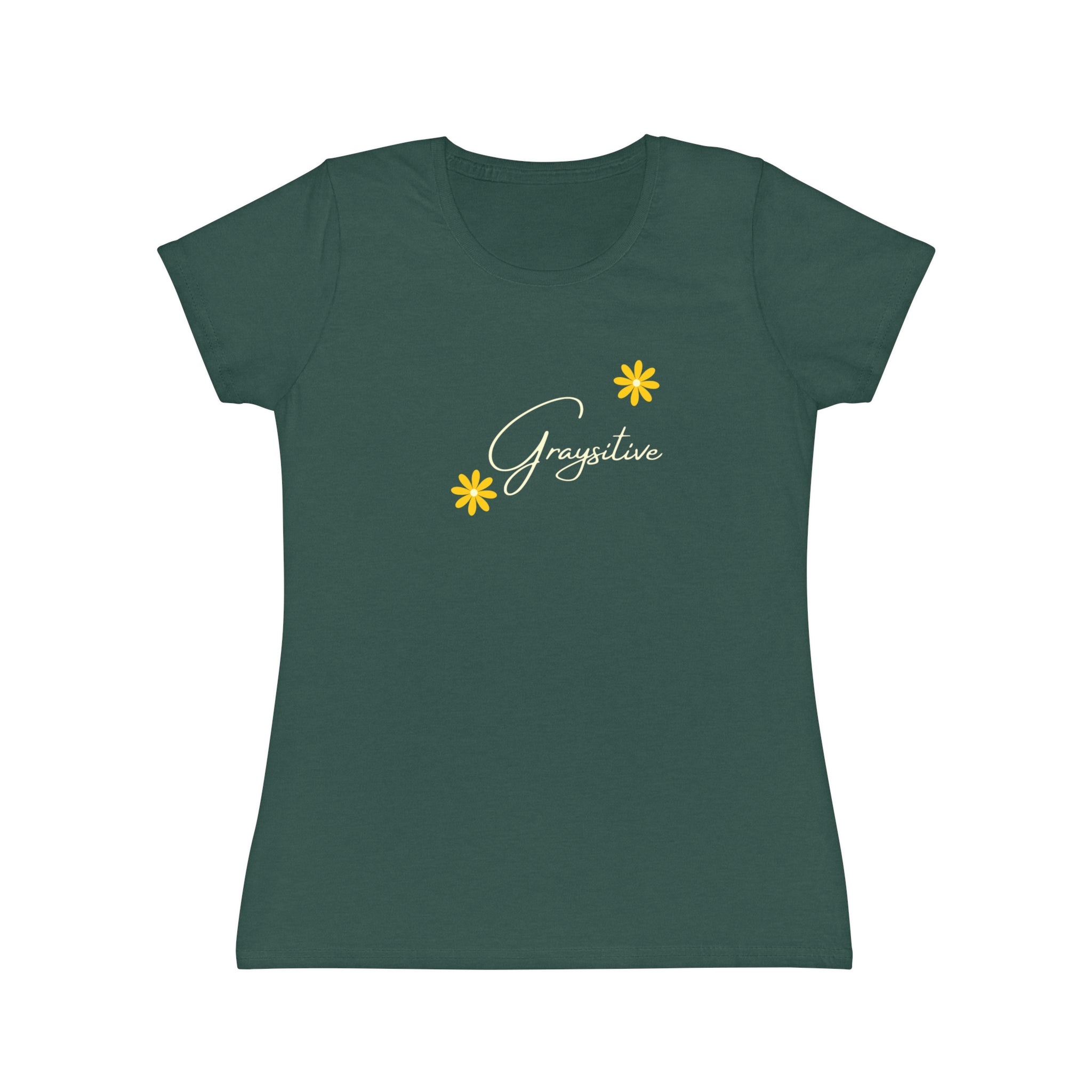 Women's Floral Graphic T-Shirt in Black, Pink, and Gray