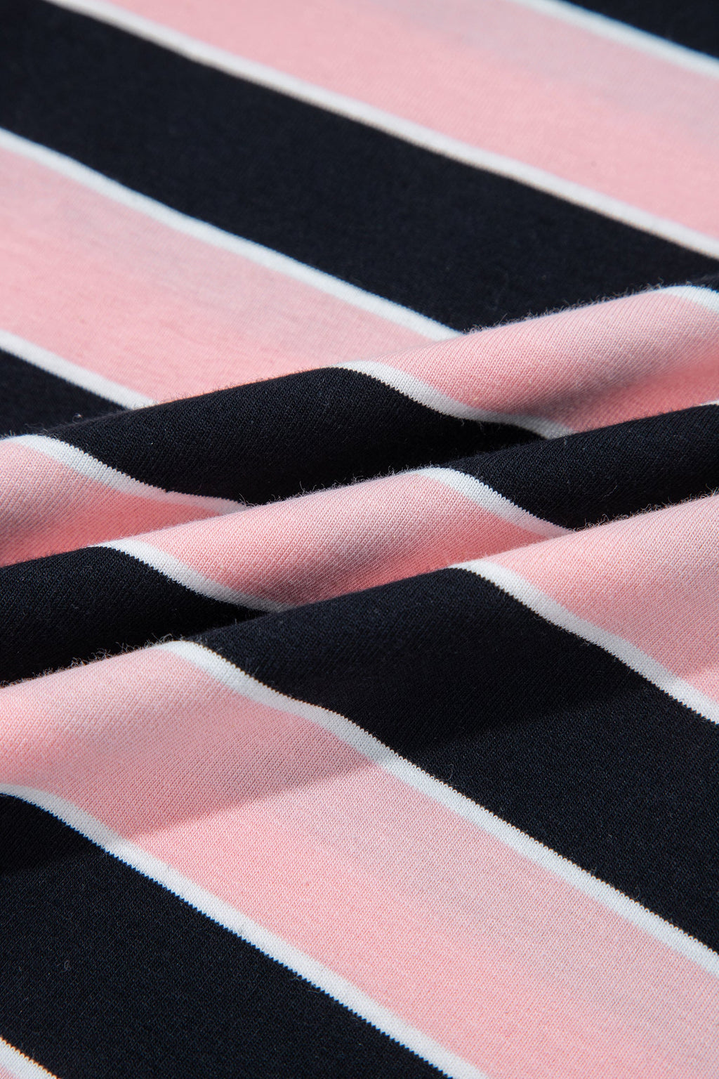 Stripe Short Sleeve Tee & Wide Leg Pants Set