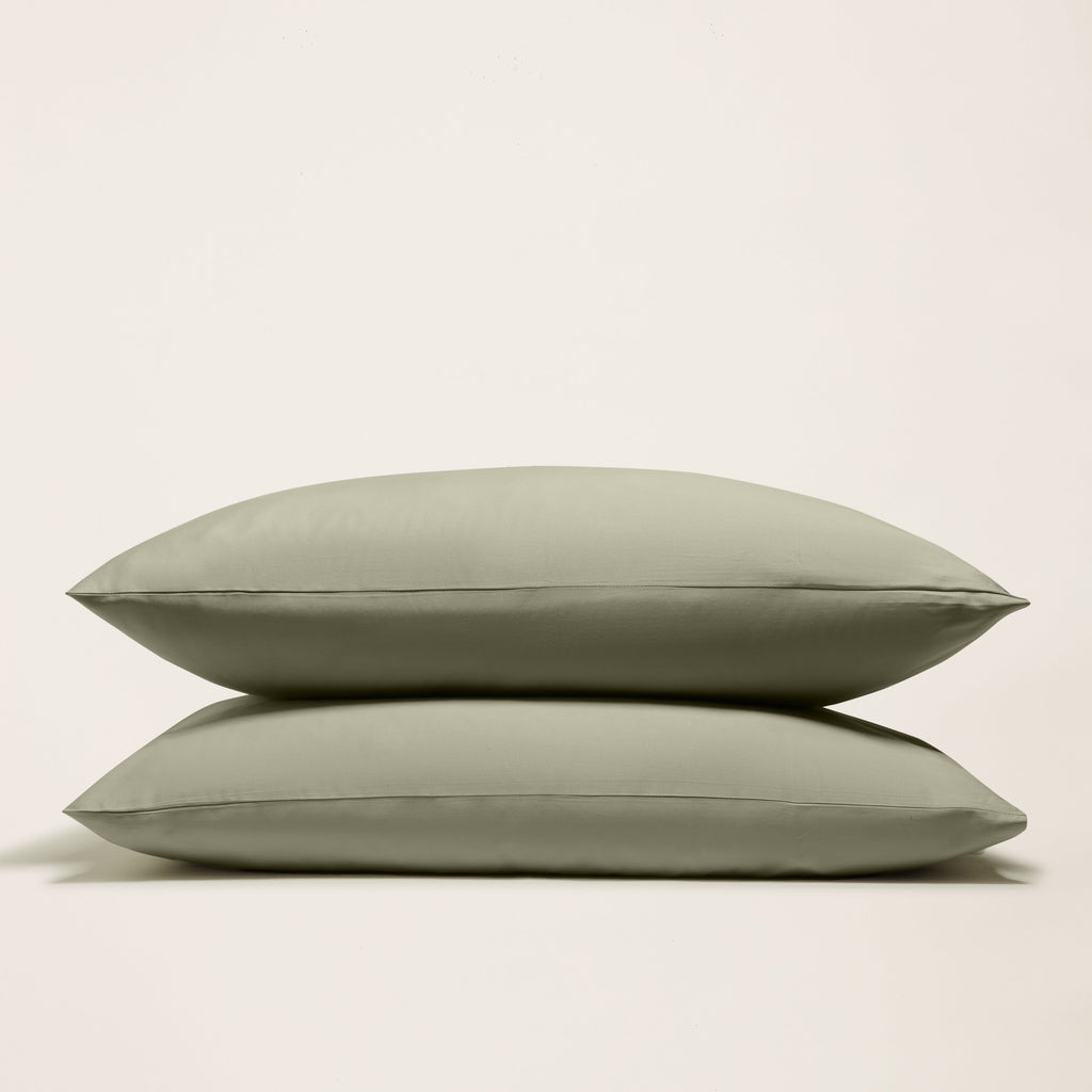 Australian Cotton Sateen Sheet Set in Solid and Stripe - Image 20