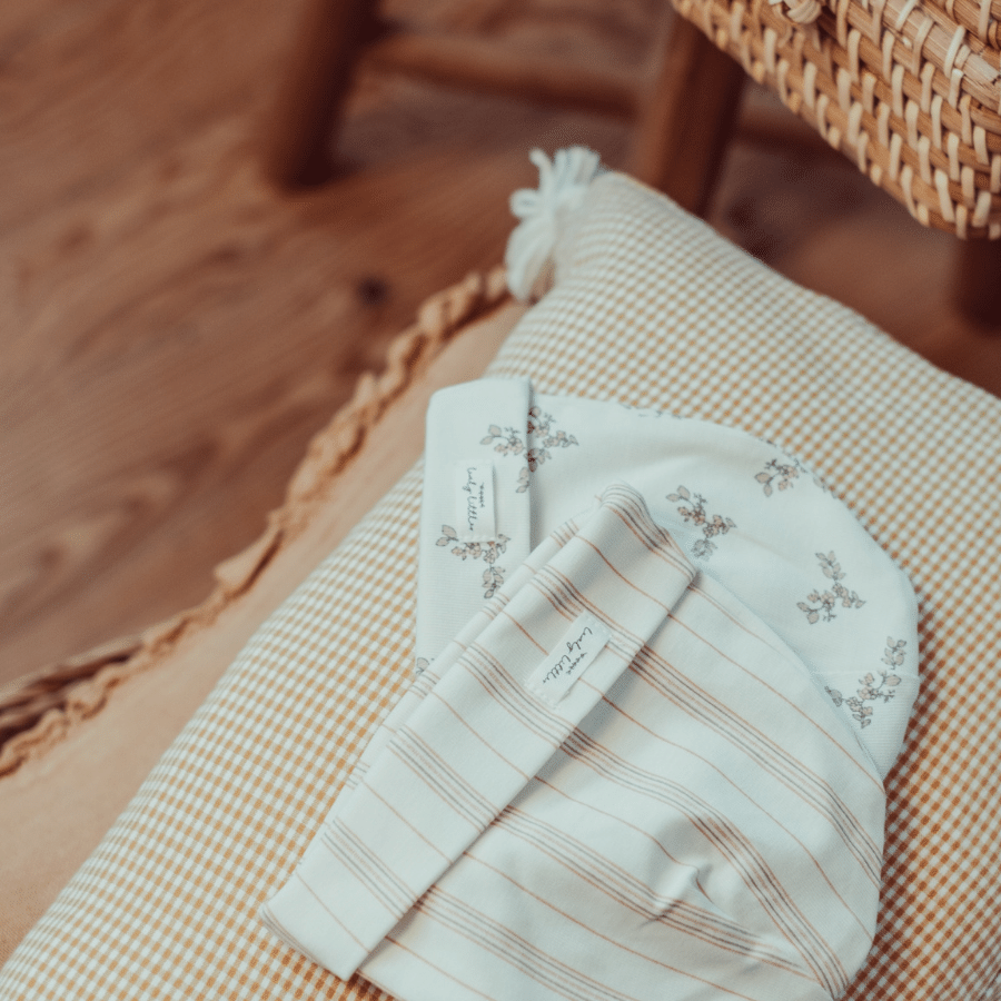 The Printed Bonnet - Rose Stripe