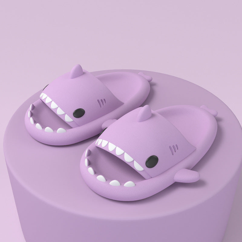 Lovely Shark Slides Unisex Lightweight Open Toe Beach Pool Sandals