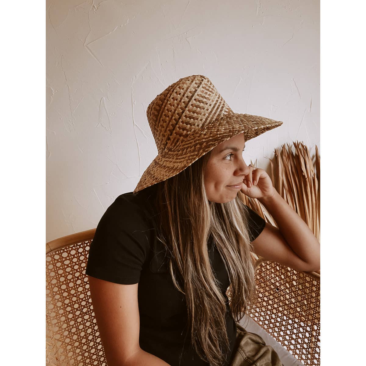 Ombre Woven Bucket Hat