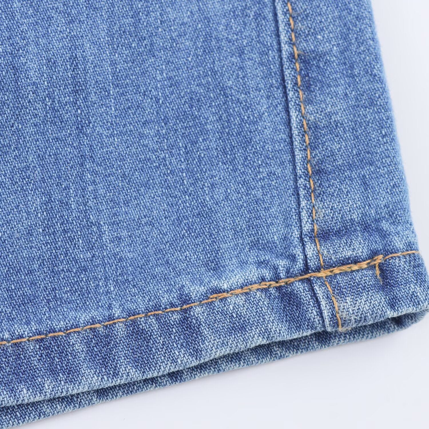 Women's Harajuku Style Blue Denim Mini Skirt with Drawstring - Image 4