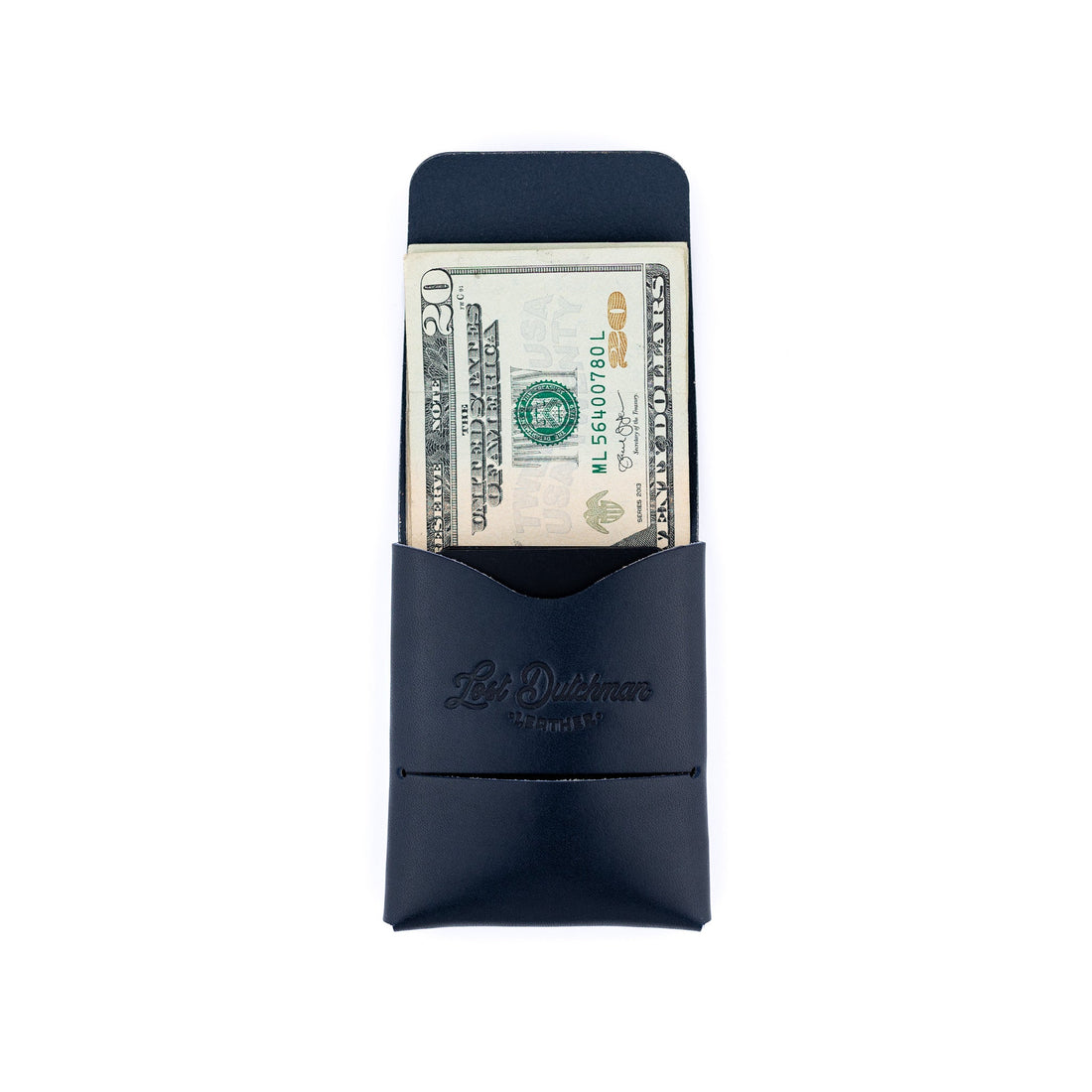 The Franklin Minimalist Full-Grain Leather Wallet in Navy
