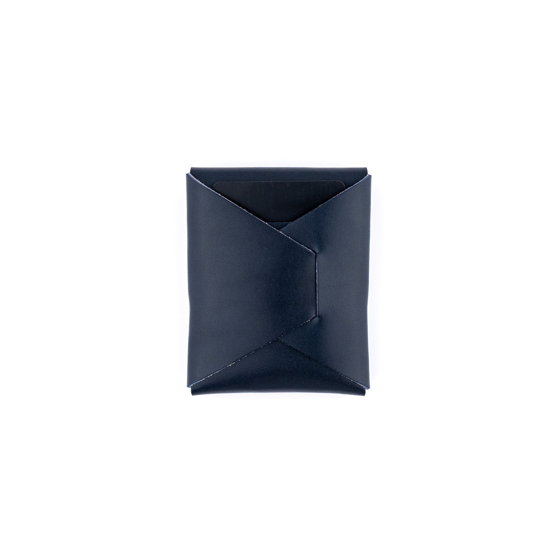 The Franklin Minimalist Full-Grain Leather Wallet in Navy