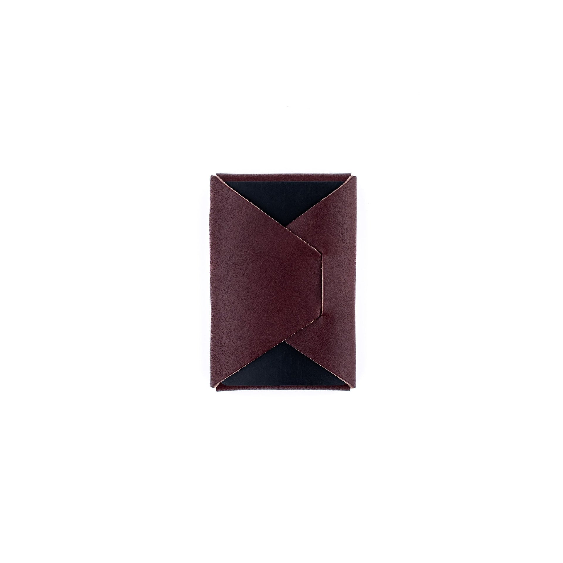 The Mini Franklin Minimalist Leather Wallet - Burgundy