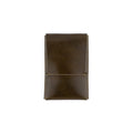 The Mini Franklin minimalist olive green leather wallet