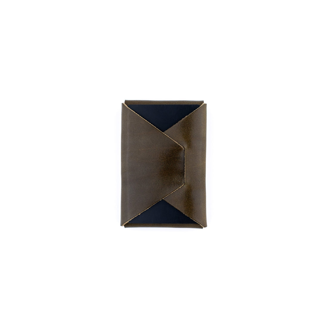 The Mini Franklin Minimalist Leather Wallet - Olive
