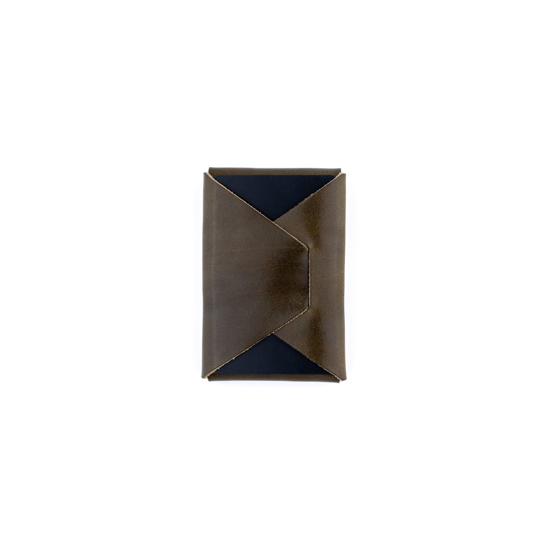 The Mini Franklin Minimalist Leather Wallet - Olive