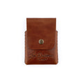 The Snap Finn brown full-grain leather minimalist cardholder wallet