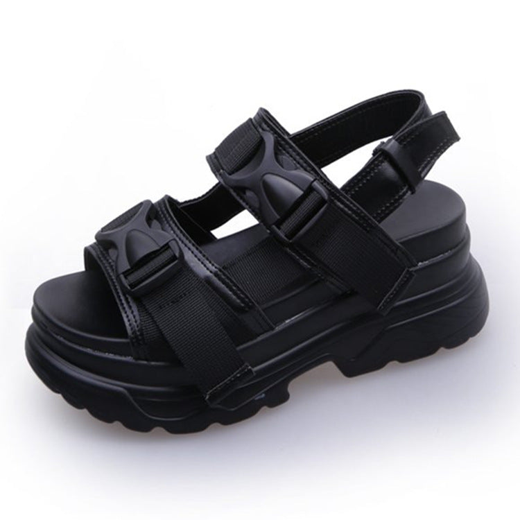 Summer Platform Buckle Strap Open Toe Sandals for Women - Image 5