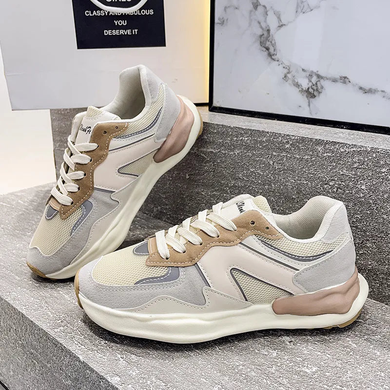 Women's Multicolor Harajuku Style Lightweight Running Shoes - Image 3