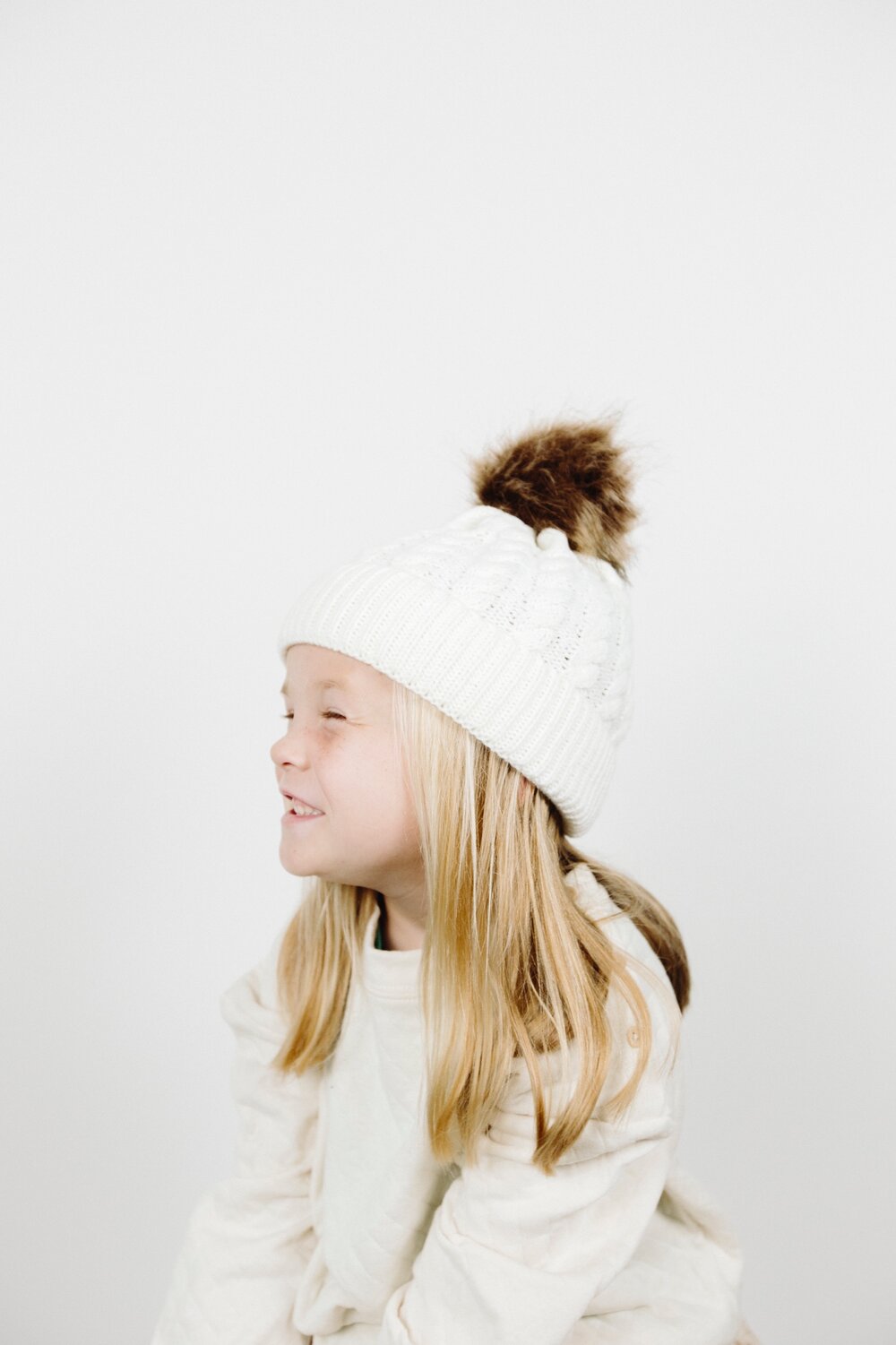 Hand-knitted beanie and neck wrap set